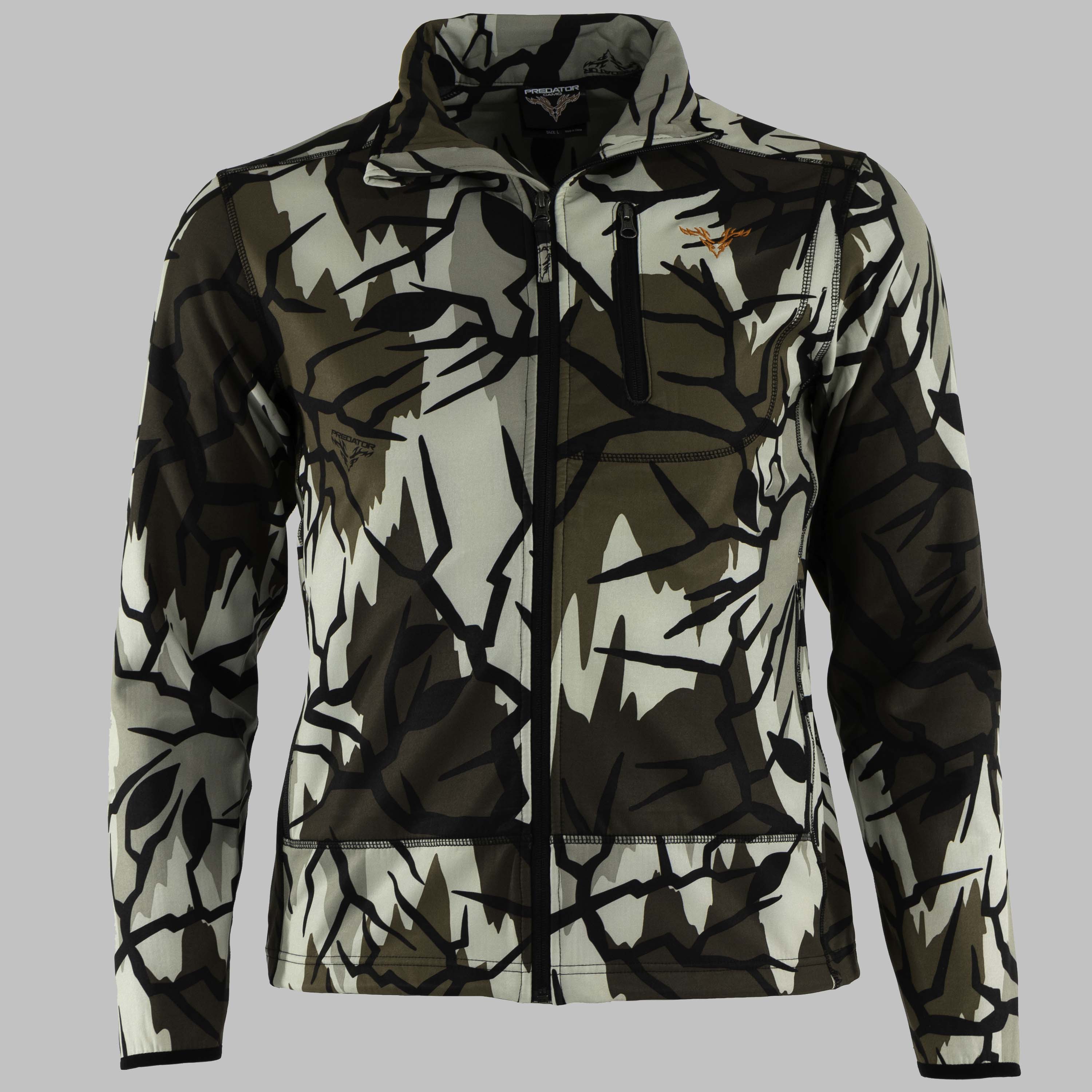 Predator Camo - Alpine Jacket - Front View - #color_fall-gray