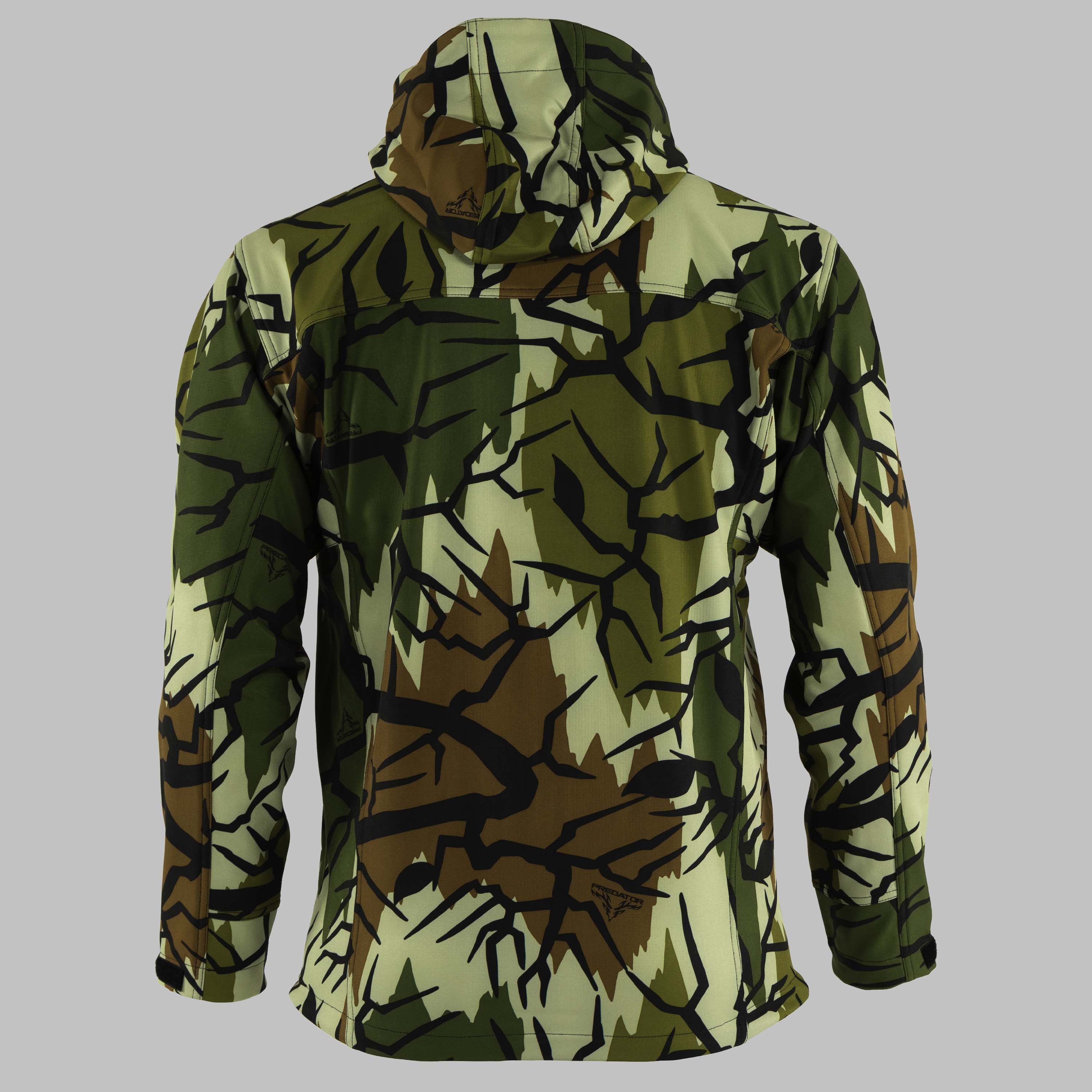 Predator Camo - High Plains Jacket - Back View - #color_spring_green