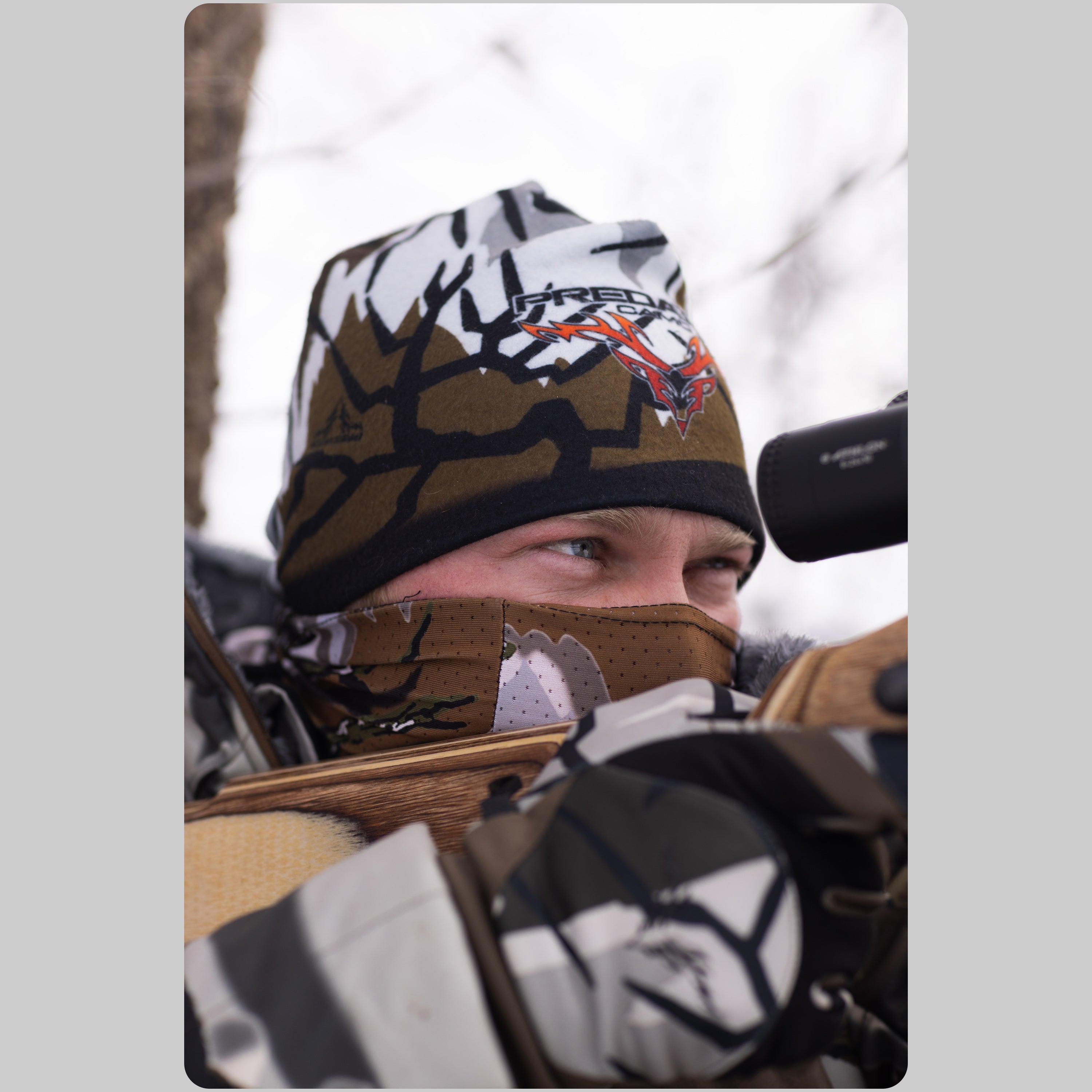 Predator Camo - Lifestyle 1 Reversible Logo Beanie - #color_fall-gray