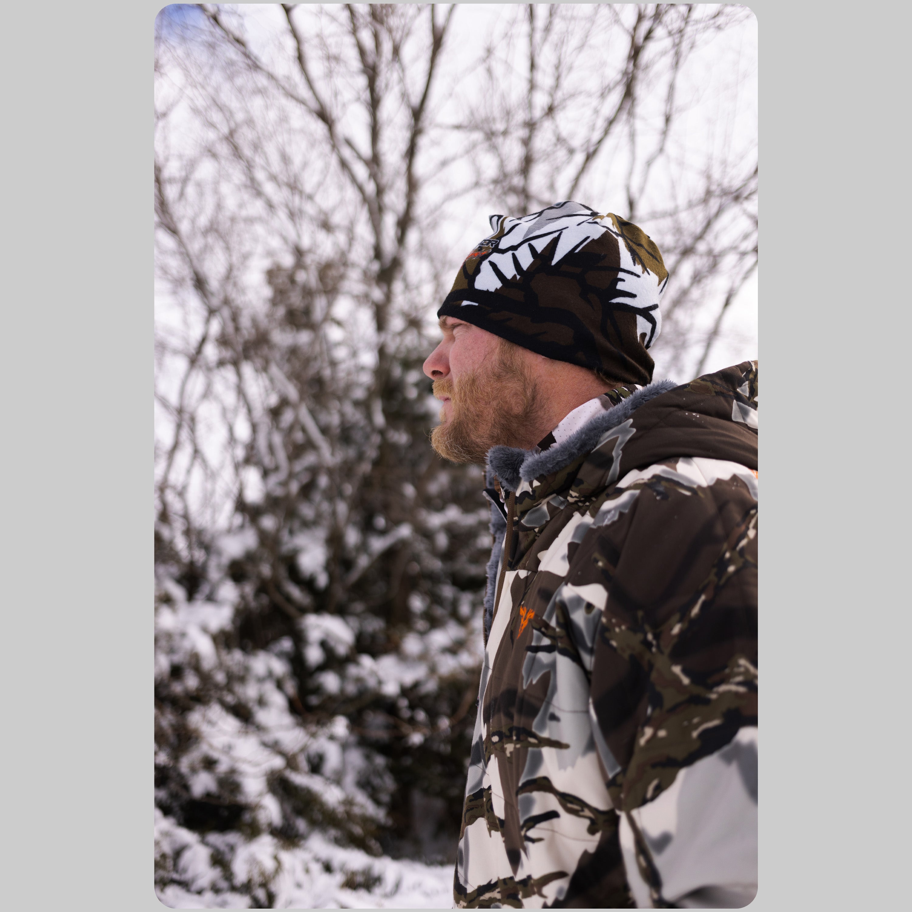 Predator Camo - Lifestyle 2 Reversible Logo Beanie - #color_fall-gray