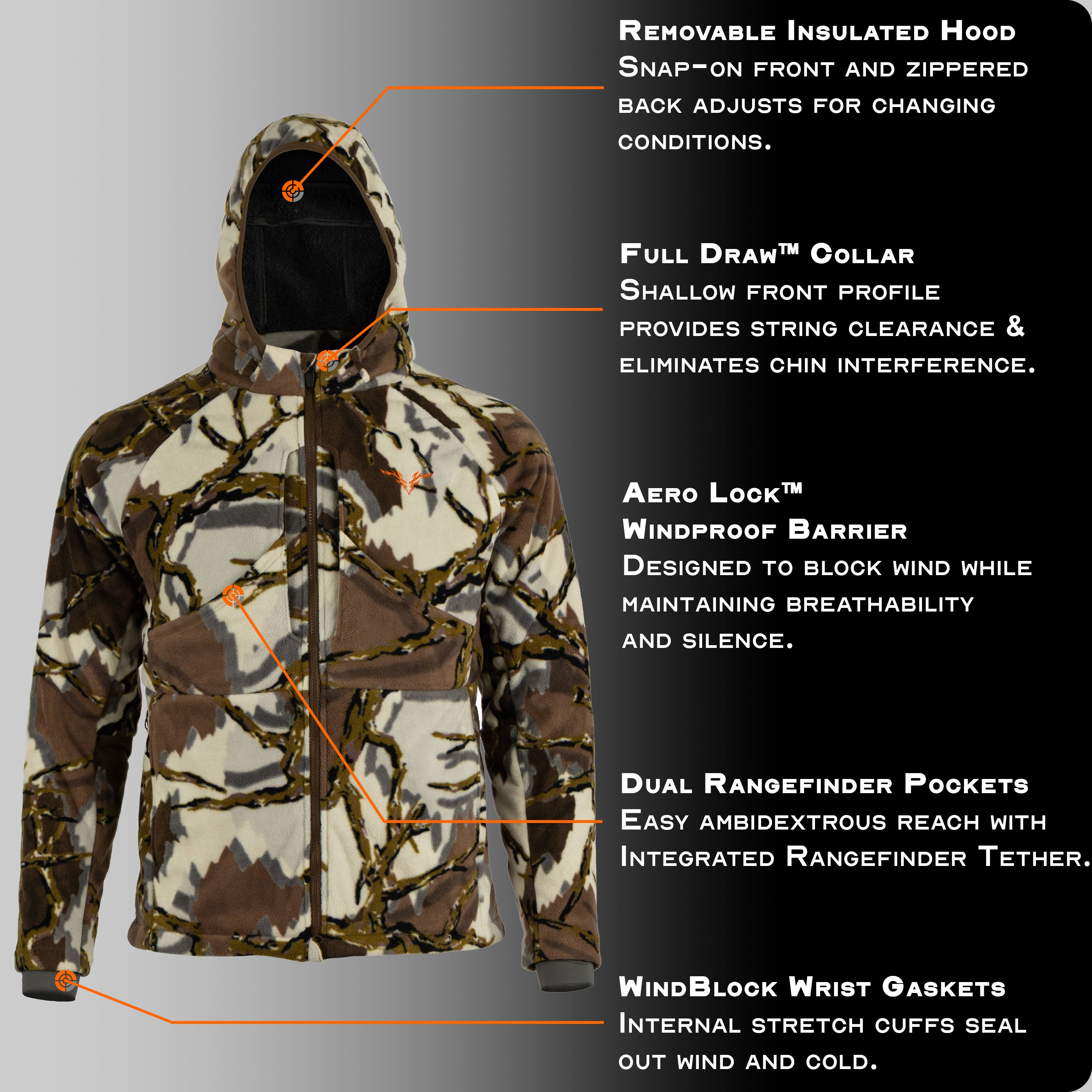 Predator Camo - Prod Promo Vantage X Jacket - Front View - #color_brown-deception
