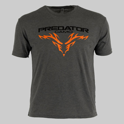 Predator Camo - Triblend Logo Tee - Gray