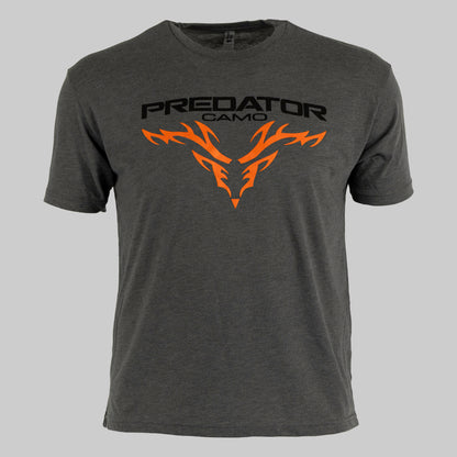 Predator Camo - Triblend Logo Tee - Gray