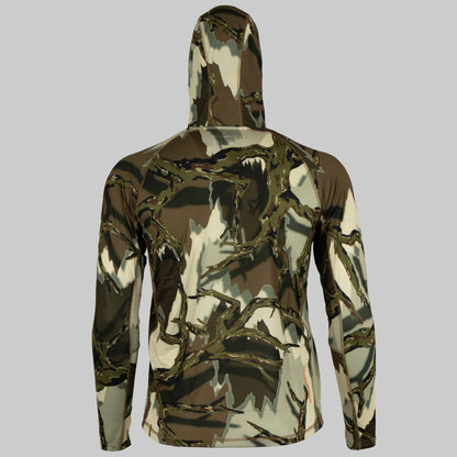 Predator Camo - Vapor Lite Hoodie - Back View - #color_brown-deception