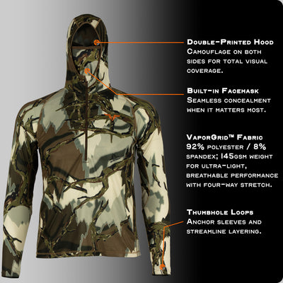 Predator Camo - Vapor Lite Product Highlights - #color_brown-deception