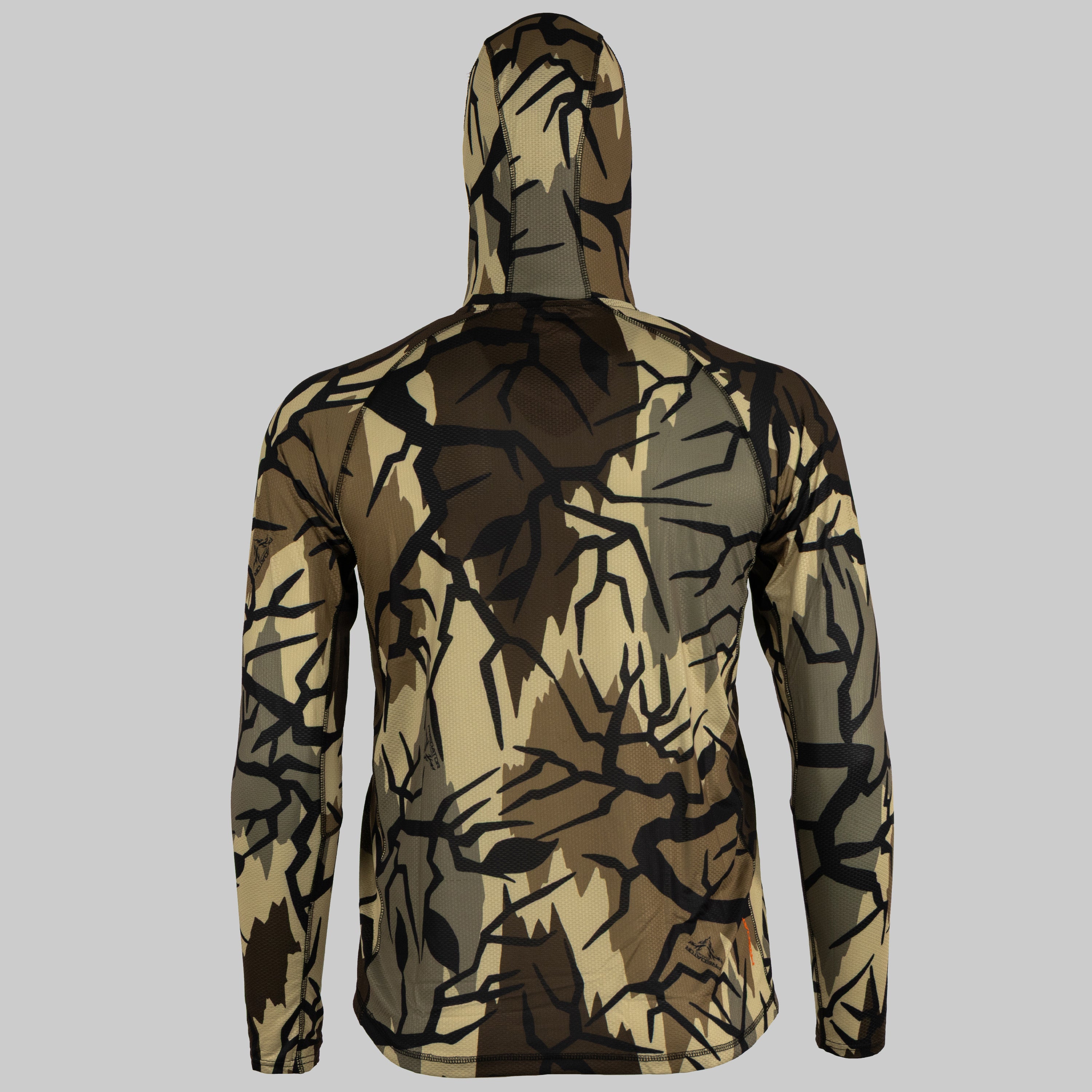 Predator camo vapor lite hoodie back view #color_fall-brown