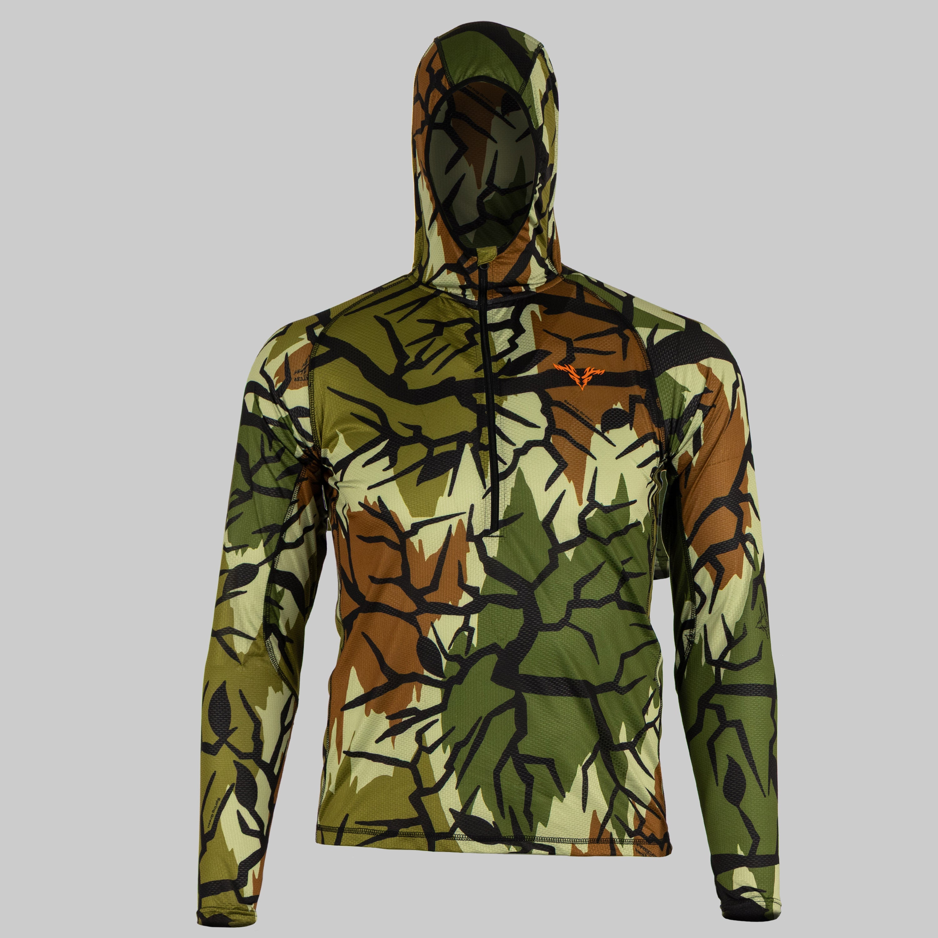 Predator camo vapor lite hoodie front view without mask #color_spring-green