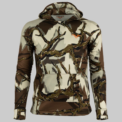 Predator Camo - ThermoGrid Hoodie - Front View - #color_brown-deception
