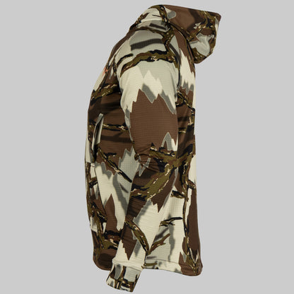 Predator Camo - ThermoGrid Hoodie - Side View - #color_brown-deception
