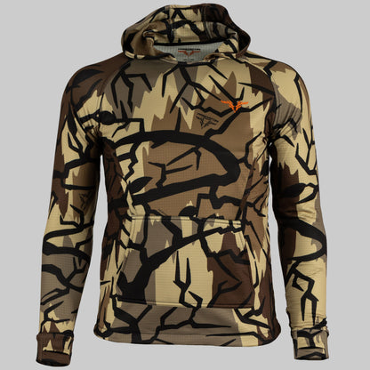 Predator Camo - ThermoGrid Hoodie - Front View - #color_fall-brown