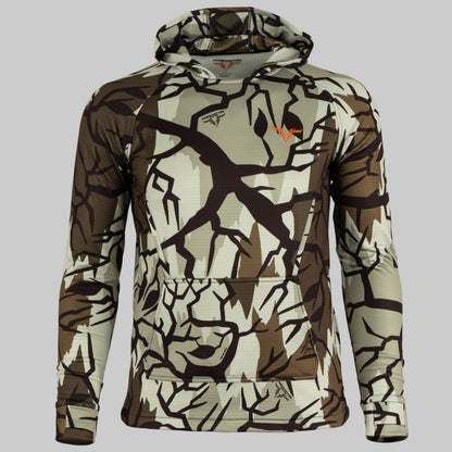 Predator Camo - ThermoGrid Hoodie - Front View - #color_fall-gray