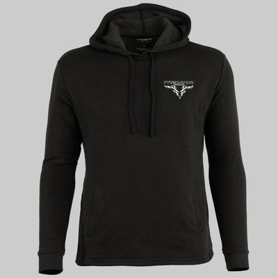 Predator Camo - Timber Hoodie - Front View - Heather Black