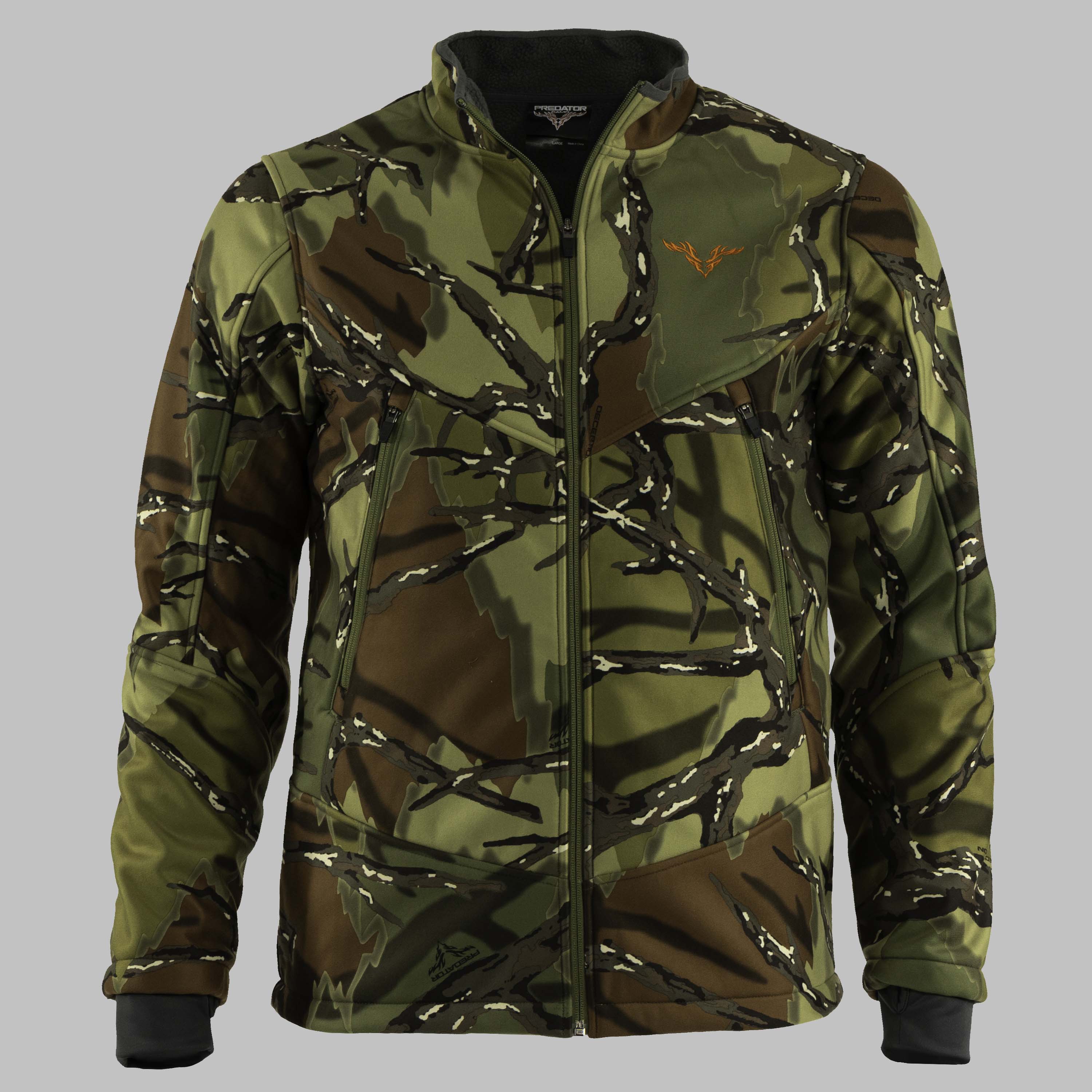 Predator Camo - G2 Whitetail Jacket - Front View - #color_green-deception
