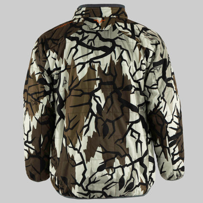 Predator Camo Ambush insulated jacket back view #color_fall-gray
