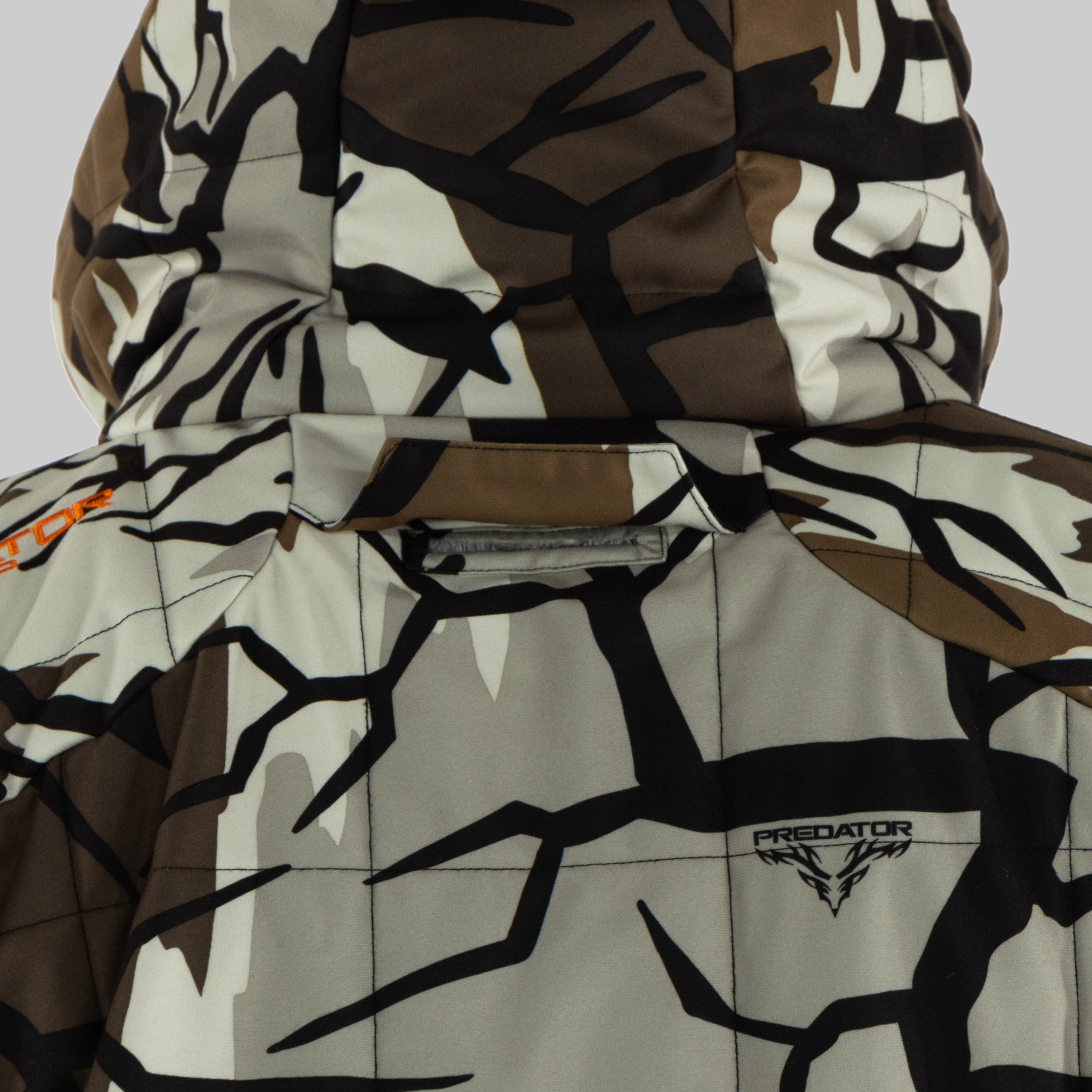 Predator Camo - Ambush 2.0 Jacket - Back Harness View - #color_fall-gray