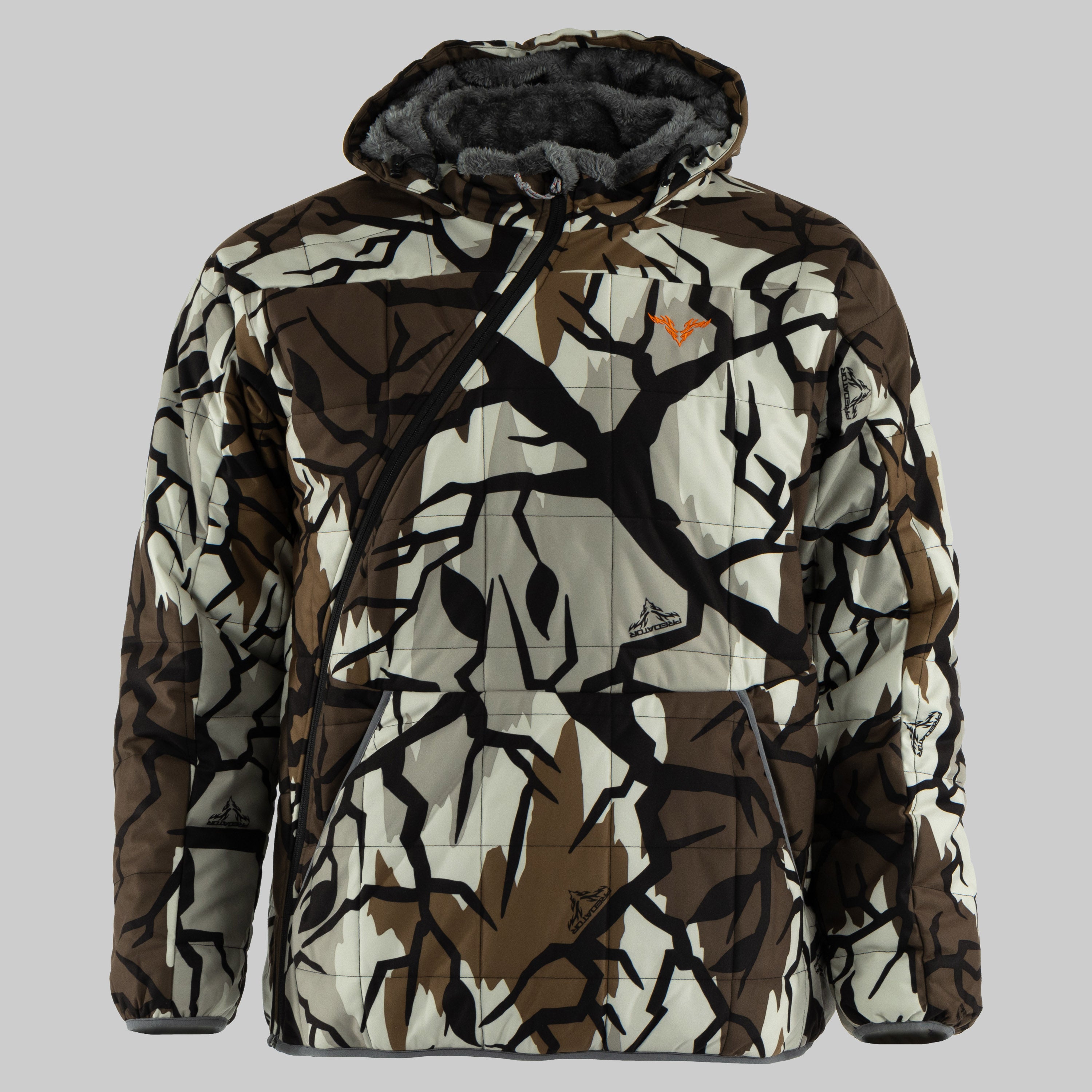 Predator Camo - Ambush 2.0 Jacket - Front View - #color_fall-gray