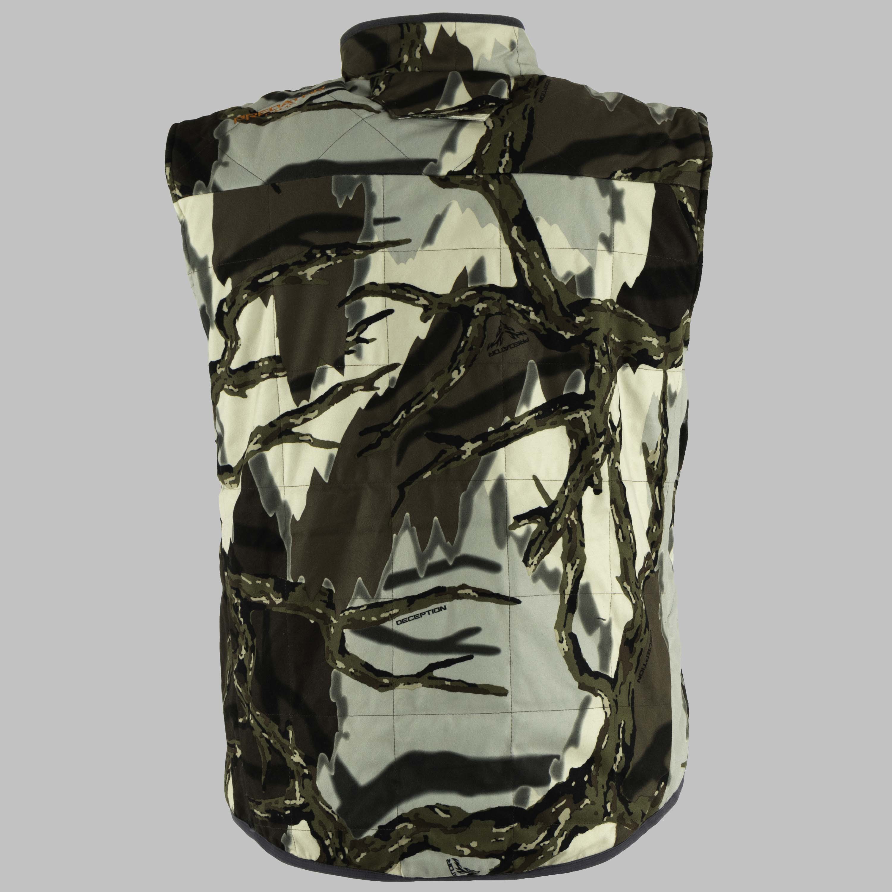 Predator Camo - Ambush Insulated Vest  - Back View #color_brown-deception