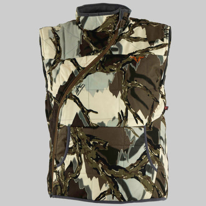 Predator Camo - Ambush Insulated Vest - Front View - #color_brown-deception
