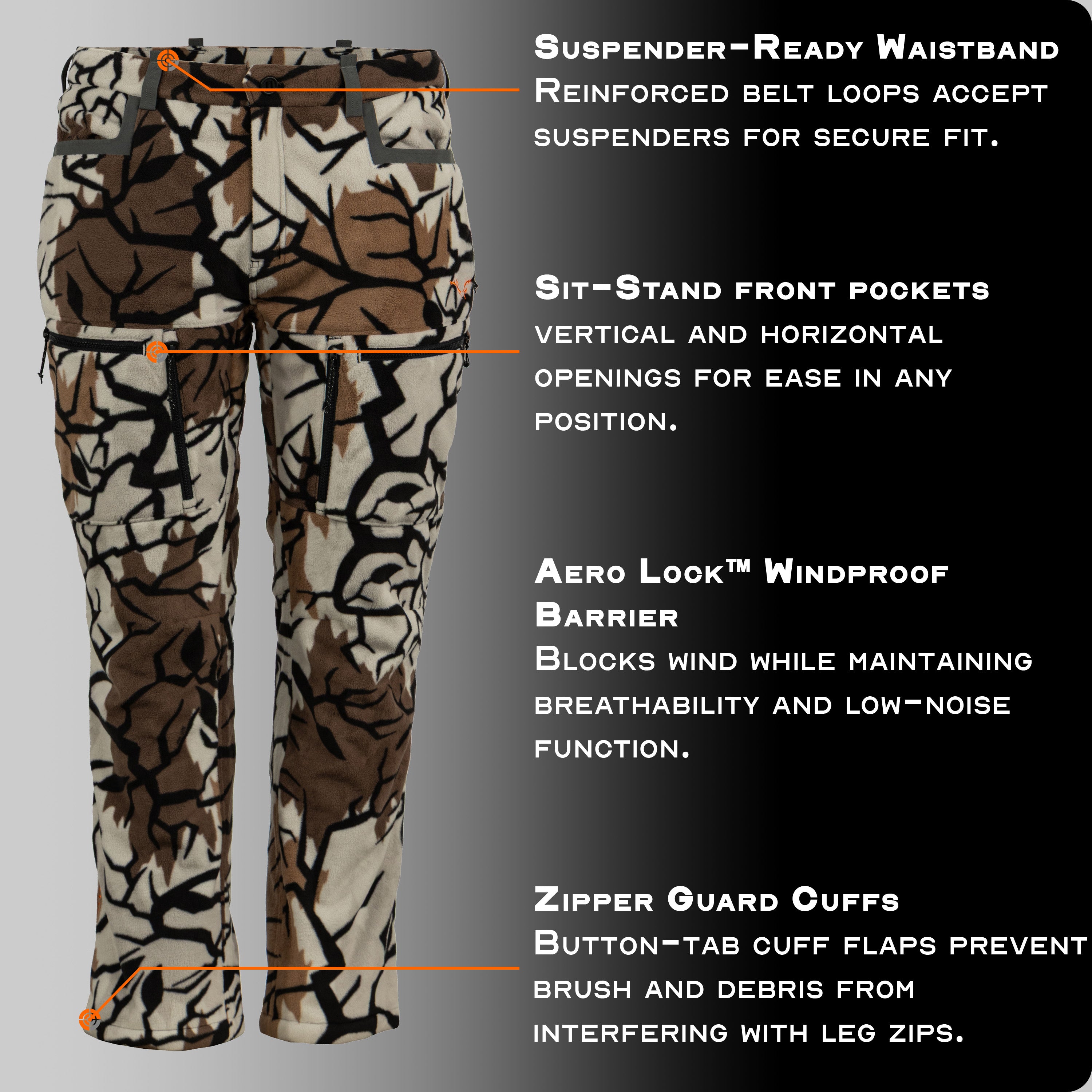 Vantage X Pant | Silent Sherpa-Lined Pant | Predator Camo