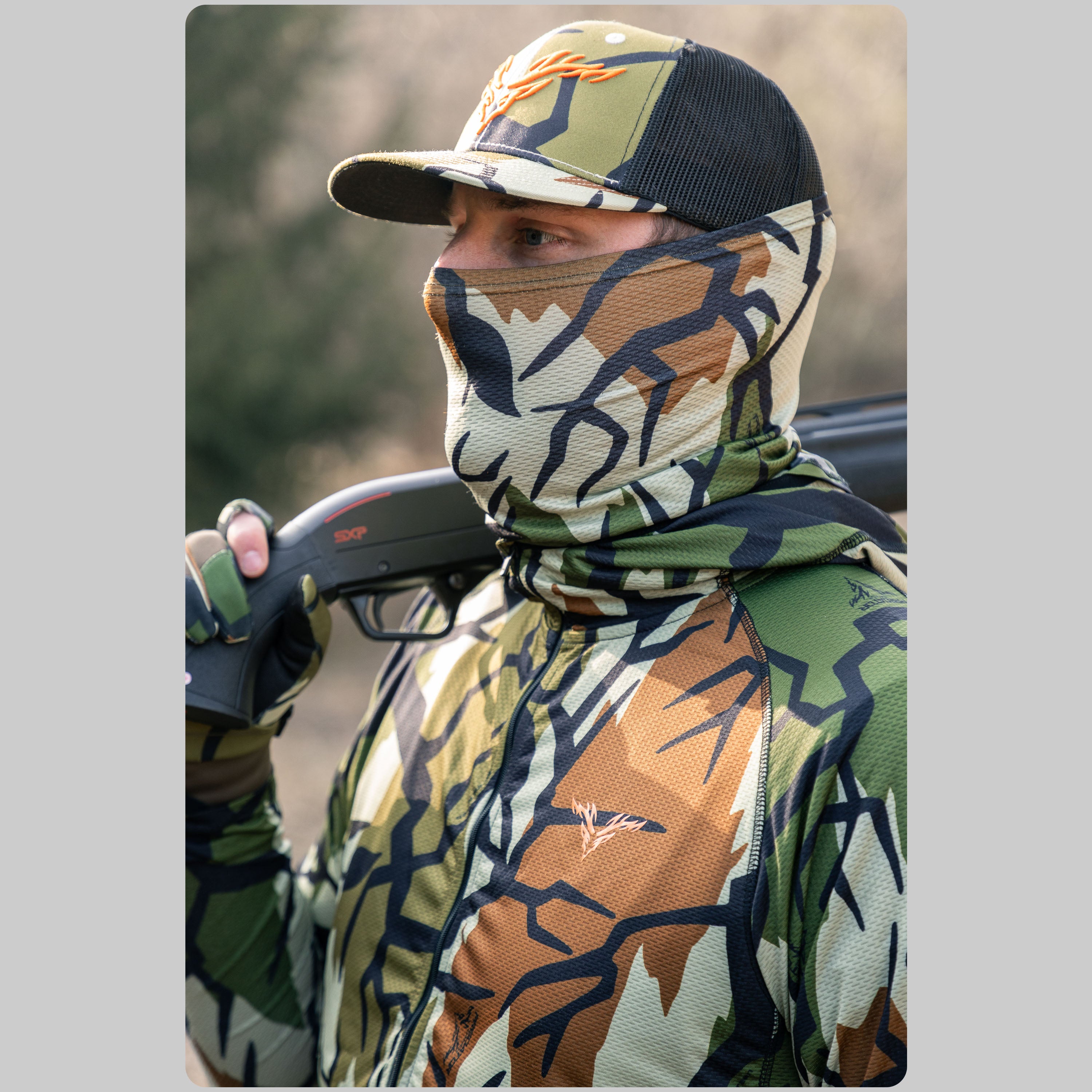 Predator Camo - Lifestyle 1 Vapor Lite Neck Gaiter - #color_spring-green