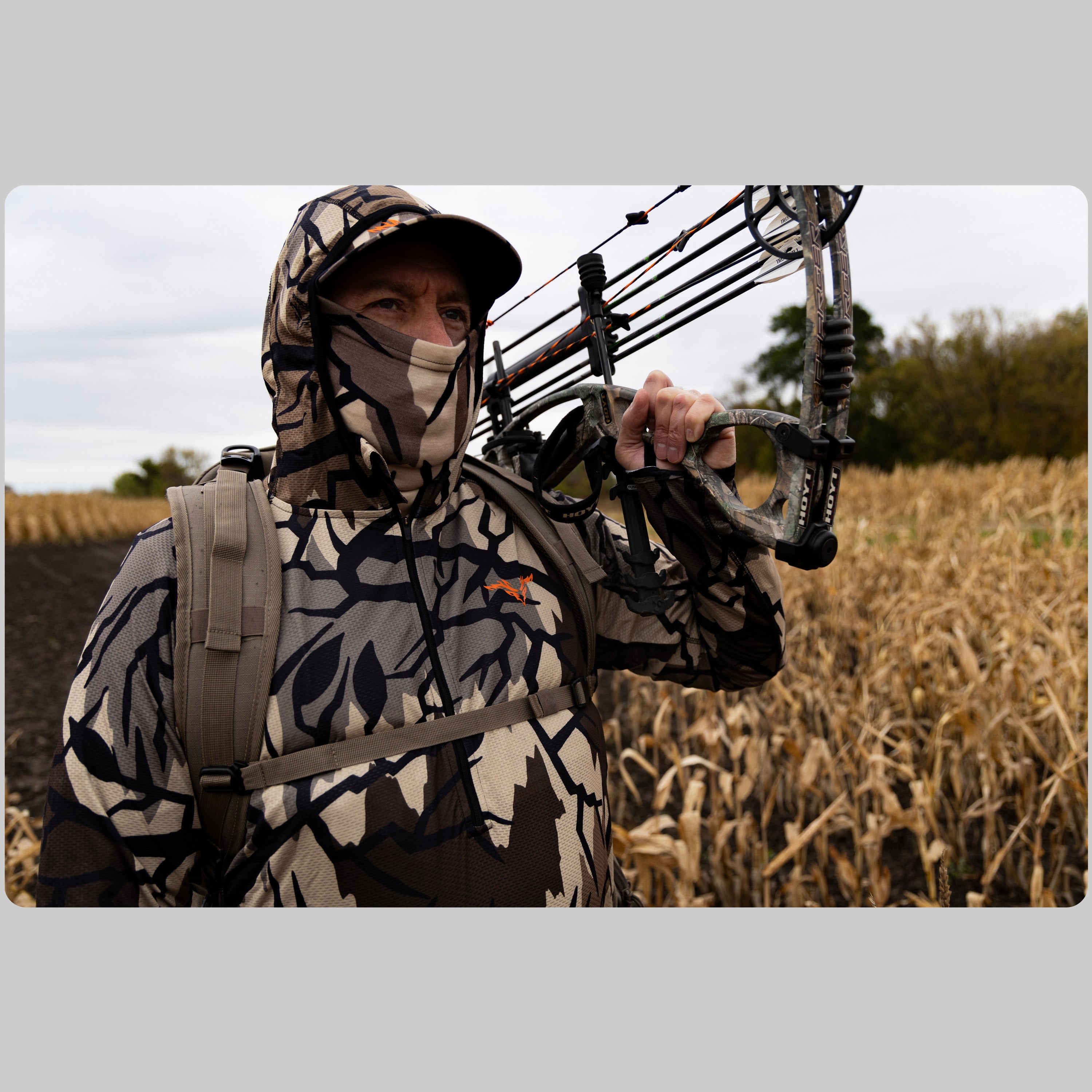 Predator Camo - Lifesetyle Merino 250 Neck Gaiter - #color_fall-brown