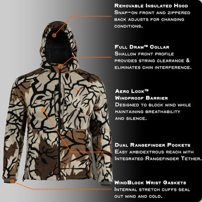 Predator Camo - Prod Promo Vantage X Jacket - Front View - #color_fall-gray